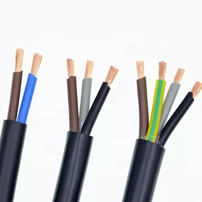 جودة  PVC Insulated Rubber Sheathed Flexible Cable 2 Core Fire Retardant مصنع